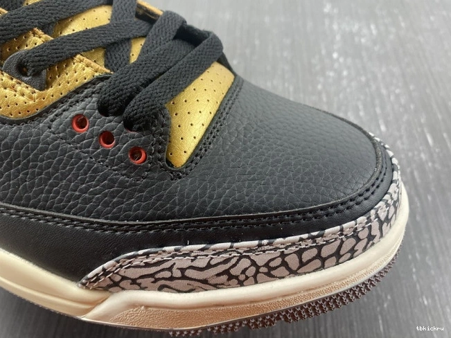 Reps TBK WMNS Black 3 Gold Jordan CK9246-067 Air 0719